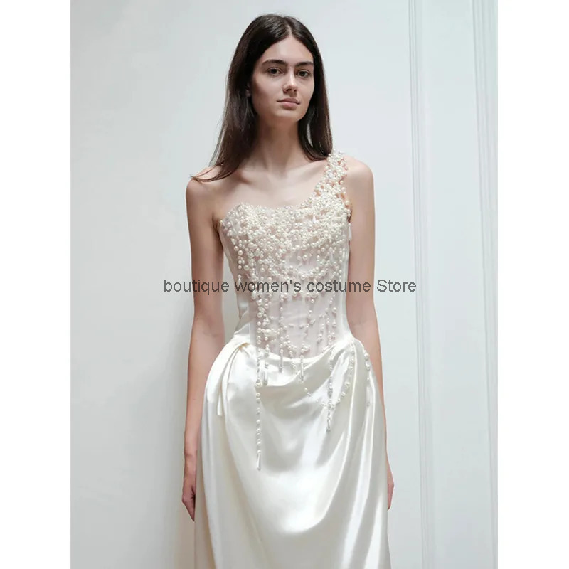 فستان سهرة فرنسي بدون حمالات م - مراجعة Slip Dress Satin وسعره